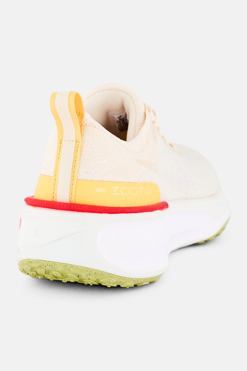 Nike Women Zoom Invincible Lace Up Running Shoes, Cream - Image 3